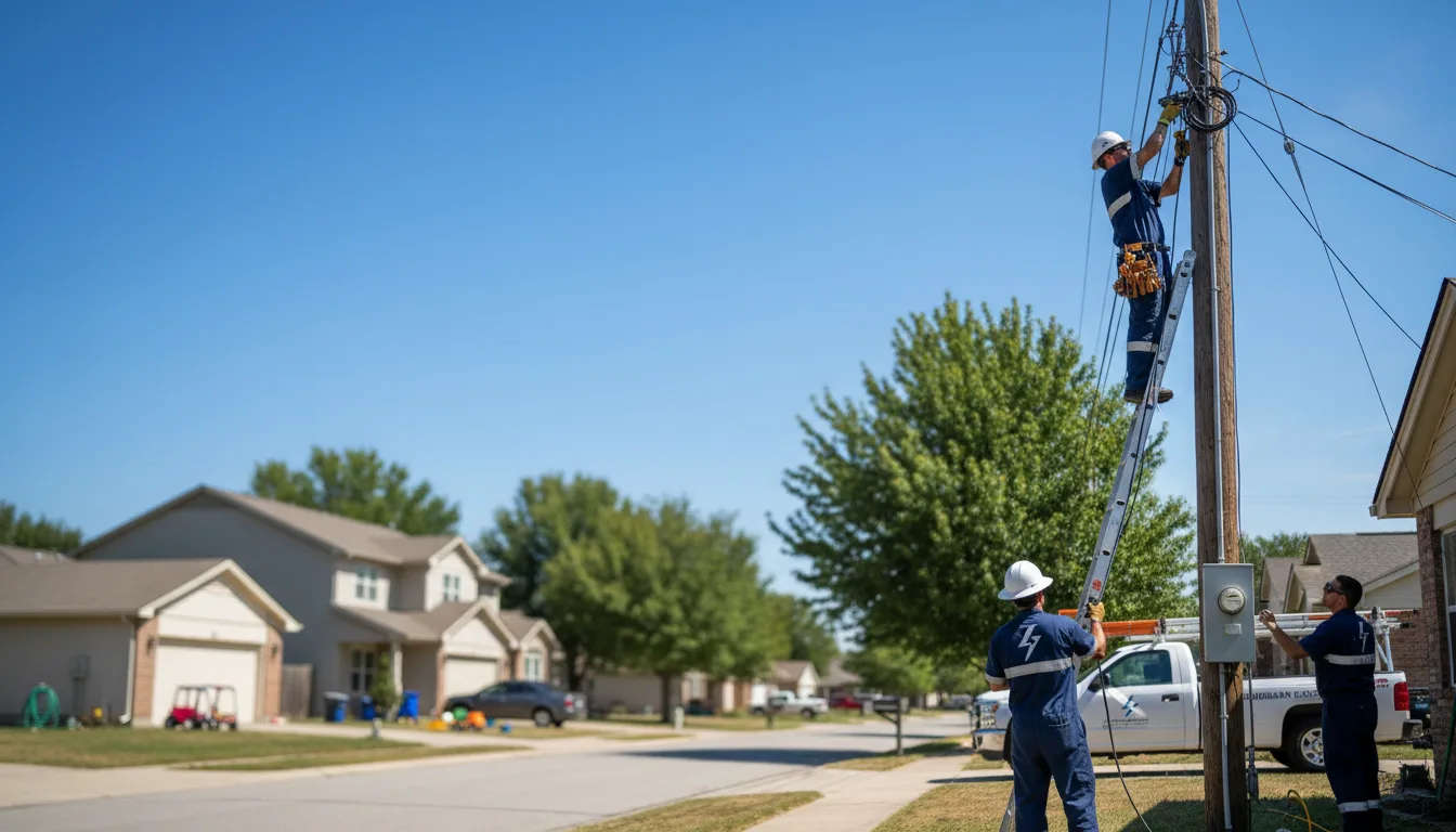Residential electrician providing installation services in Hebron, ND